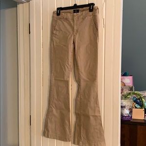 American Eagle Boho Artist Khaki Flare